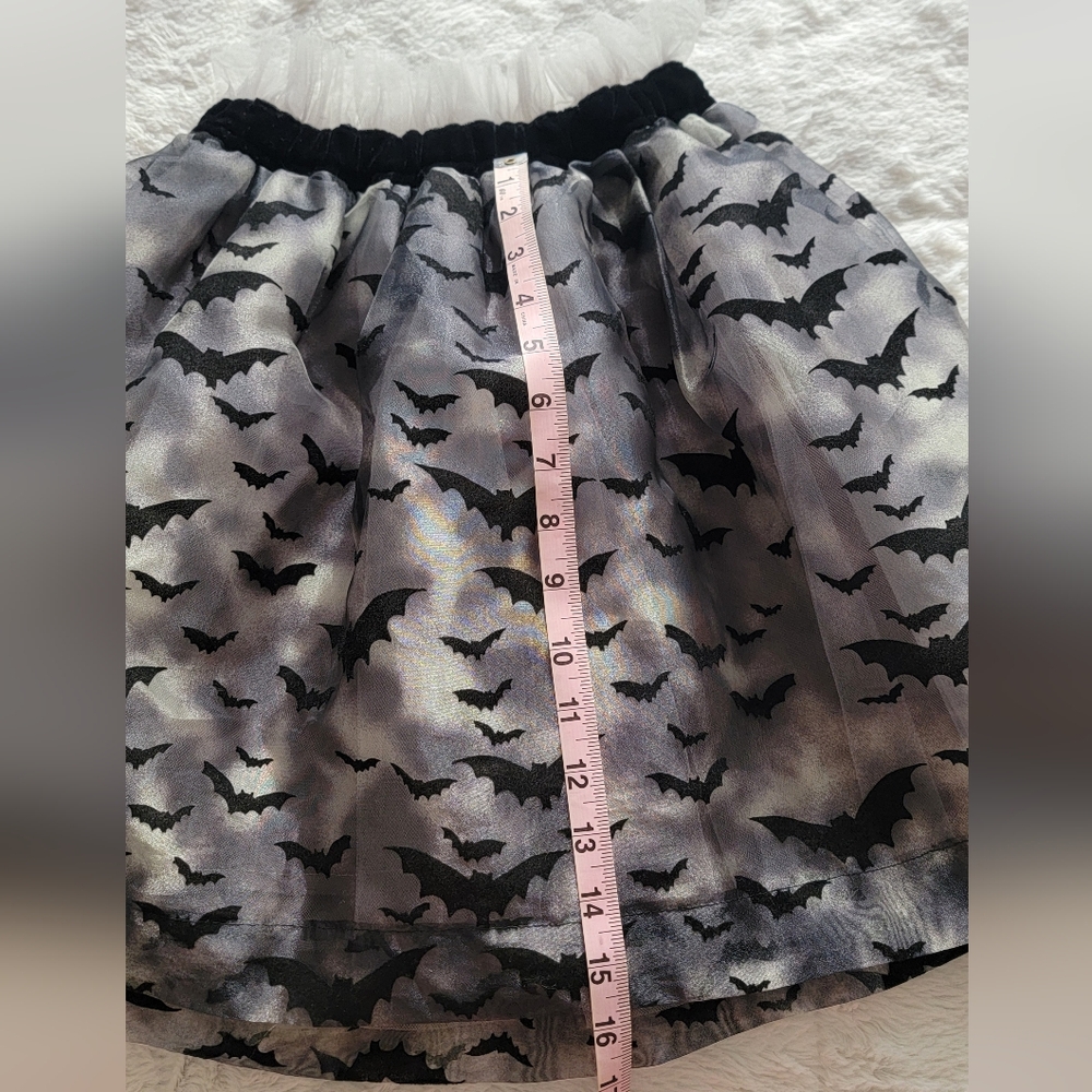 Halloween 🦇 Skirt With Bat Print for little girl - Picture 5 of 8